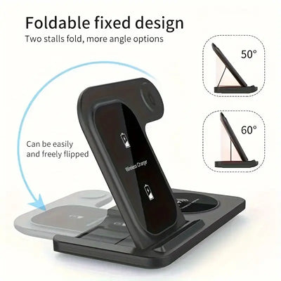 Open Tech™ 3-in-1 Fast Wireless Charging Station