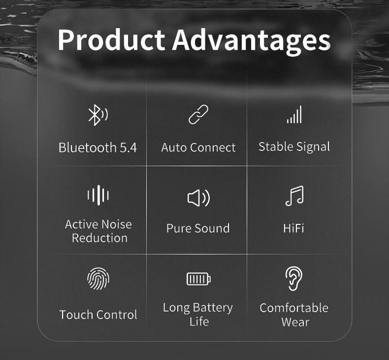 Open Tech™ P1 Pro Wireless Earbuds | Bluetooth 5.3 TWS Headphones