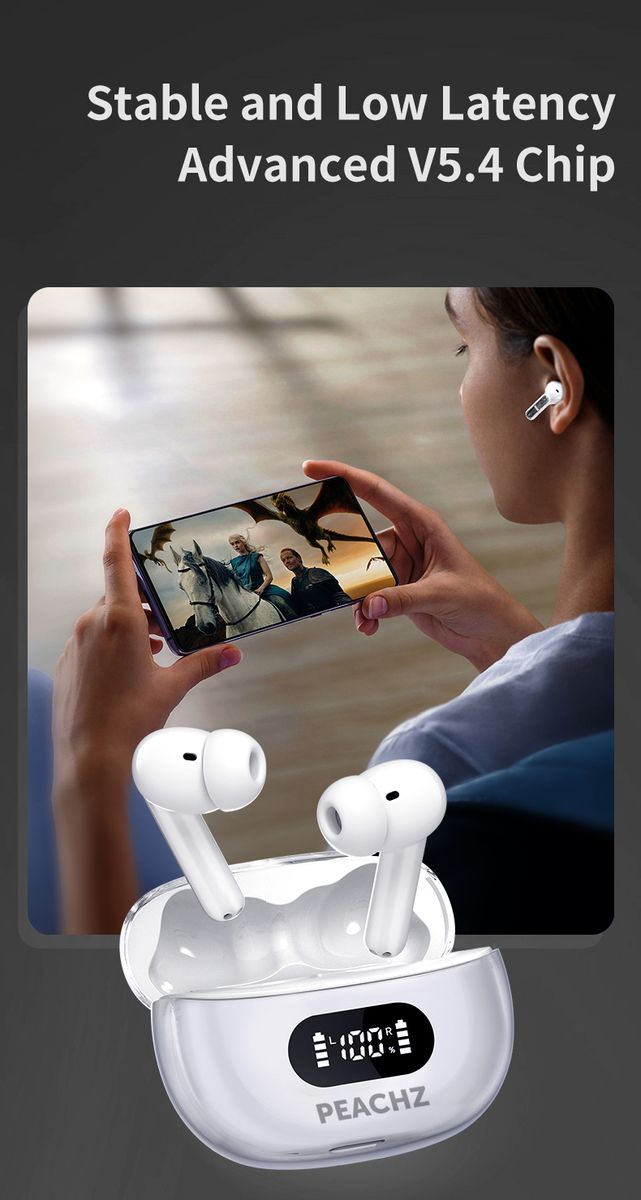 Open Tech™ P1 Pro Wireless Earbuds | Bluetooth 5.3 TWS Headphones
